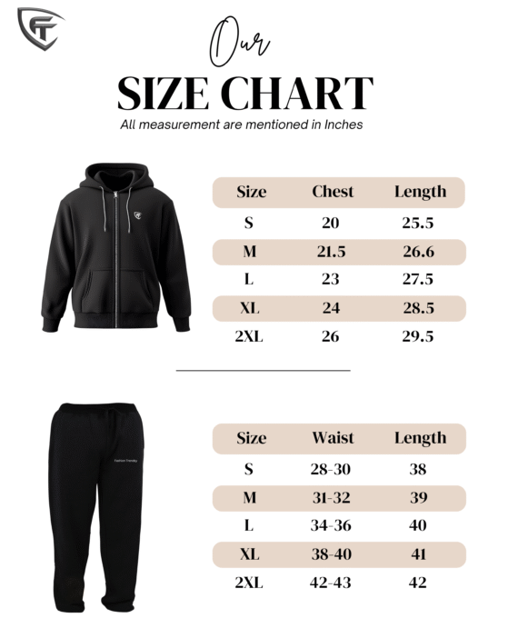 Three-Tone Black, White & Olive Hooded Tracksuit | Fleece Winter Set Pakistan